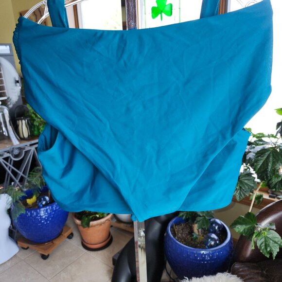 25247  Brand New Beautiful Teal ZAFUL 2-Piece Swim Suit Size 2X - Picture 7 of 14